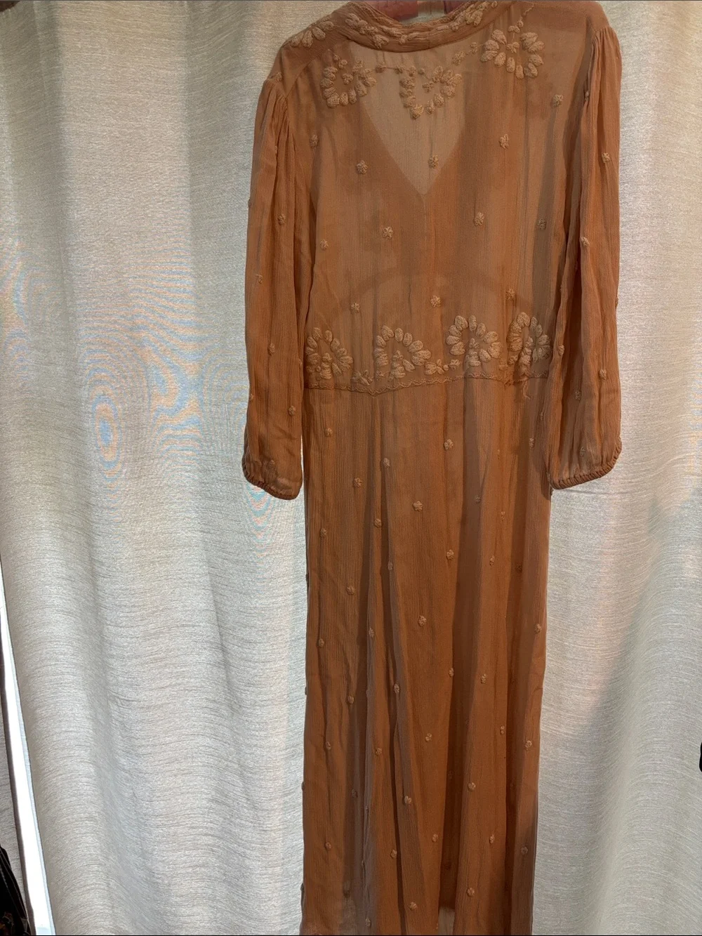 Free People Cream Embroidered Maxi Dress - Picture 4 of 4